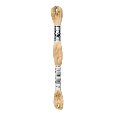 Image of DMC Broder Special Embroidery Thread 738 per Skein