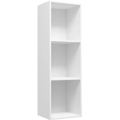 Image of vidaXL Book Cabinet/TV Cabinet White 36x30x114 cm Engineered Wood