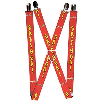 Image of Buckle Down Unisex&#039;s Suspender The Big Bang Theory, Multicolor, One Size