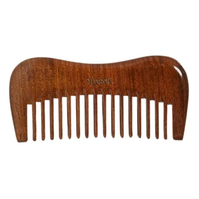 Image of Resèt 100% Natural Handmade Sandalwood Comb Soft Wide Tooth Wooden for Wet and Dry Hair Eco Friendly Anti Static Massage Detangler Men Women