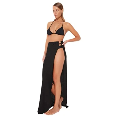 Image of Trendyol FeMan A line Regular fit Woven Skirt,Black,36