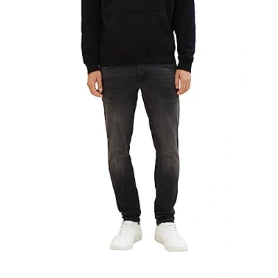 Image of Tom Tailor Denim Men&#039;s Culver Skinny Jeans, Used Dark Stone Black, 31W / 30L