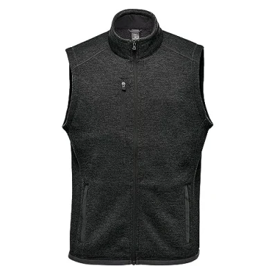 Image of Stormtech Avalante Men&#039;s Full Zip Vest, Black Heather, M