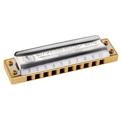 Image of Hohner Harmonica M2009BX Marine Band Crossover Harmonica, Key of B, Stainless steel (M2009BX B)