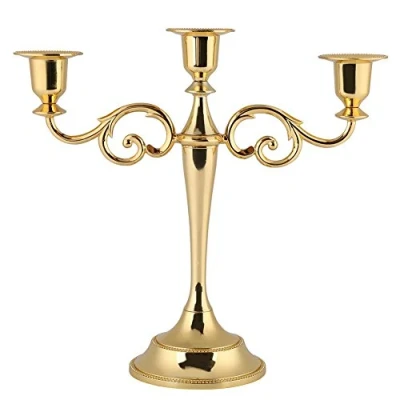 Image of Arms Candle Holder, European Style Candelabra Metal Holder for Home Wedding Dinner Candlestick Decor(Gold)