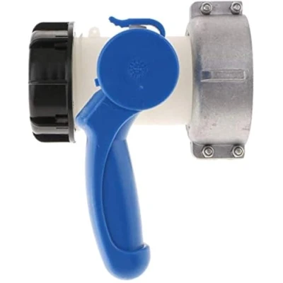 Image of POFET IBC Water Tank Adapter, Universal Outlet Tap Stopcock Adapter,IBC Tote Hose Fittings Butterfly Valve Yard Connector (DN40 (62mm))