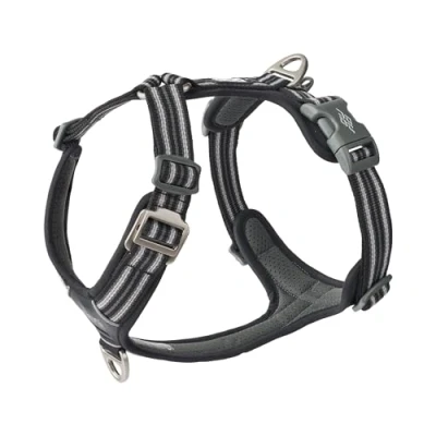 Image of Dog Copenhagen Comfort Walk Air 3.0 Harness Adjustable, Reflective Stain and Water Repellent, Black, L