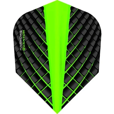 Image of Harrows Quantum Dart Flights Standard Shape Green 1 Set (3 Flights)