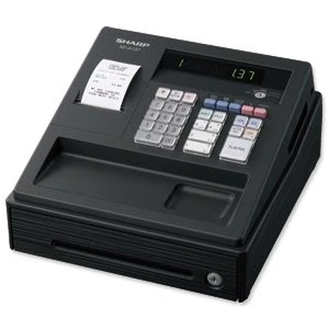 Image of Sharp Cash Register 200 PLUs 7 Lines/sec Black Ref XE A137BK