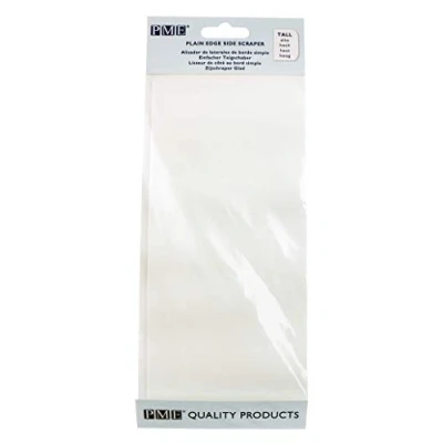 Image of PME PS41 Plain Edge Plastic Side Scraper 8 inches, White