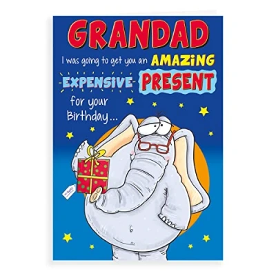 Image of Regal Publishing Humour Birthday Card Grandad 9 x 6 inches