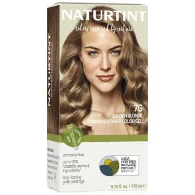 Image of Naturtint, Permanent Hair Colour Plant Enriched Ammonia Free, 7G Golden Blonde