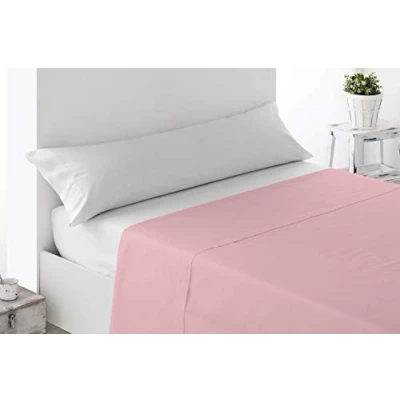 Image of Miracle Home Soft and Comfortable 50% Polyester Fitted Sheet 180 cm Pink