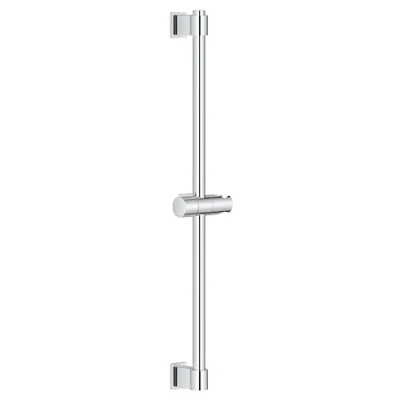 Image of GROHE Vitalio Universal QuickFix Shower Rail, 60 cm (with Wall Holders, Glide Element and Swivel Holder, Holding Force Maximum 20 kg), Extra Easy to fit QuickGlue Chrome, 27724001