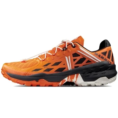 Image of Mammut Sertig Hiking shoes, Men&#039;s, Size: 7.5, Dark tangerine/black Textile/synthetics