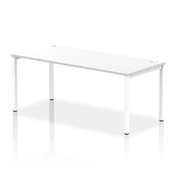 Image of Impulse Bench Single Row 1800 White Frame Office Desk