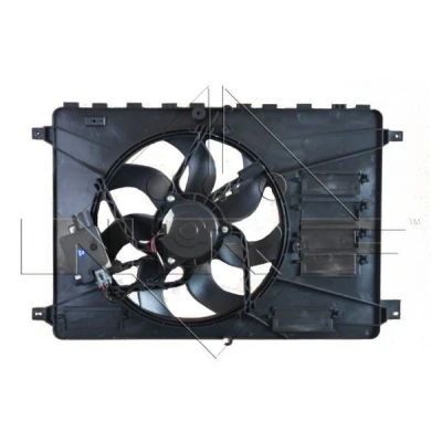Image of 1377555, 1380882, 1386382, 1426658, 1451234 Cooling fan NRF 47593 380mm 12V 330W with radiator shroud control unit FORD: KUGA 1, S Max Mk1