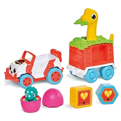 Image of Toomies E73253 Tomy Dino Rescue Ranger, Dinosaur Children, Jurassic World, Educational Push &amp; Go Vehicle Colours and Sound, Toy for Baby Boys Girls Aged 12 Months +, Multicoloured