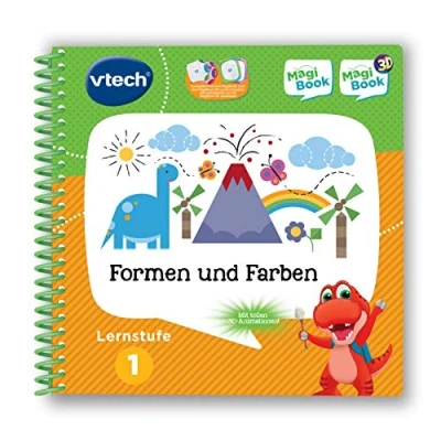 Image of Vtech Magibook 80 480504 Learning Level 1 Shapes and Colours