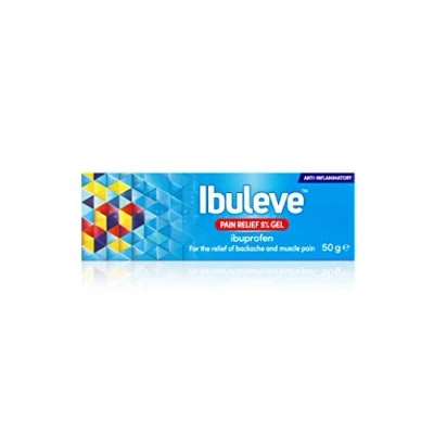 Image of Ibuleve Pain Relief 5% Ibuprofen Gel, Clinically Proven, Anti Inflammatory for Joint Pain, Sprains, Backache, Muscular Pains and Sports Injuries, 50 g