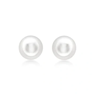 Image of Carissima Gold Women&#039;s 9 ct Yellow 5 mm Cultured Pearl Stud Earrings