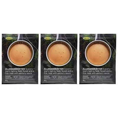 Image of IKEA ALLEMANSRATTEN Cream Sauce Mix For Meatballs 28g (Pack of 3)