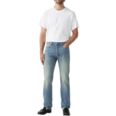 Image of Levi&#039;s Men&#039;s 501 Original Fit Jeans, Lean Machine LTWT, 30W / 30L