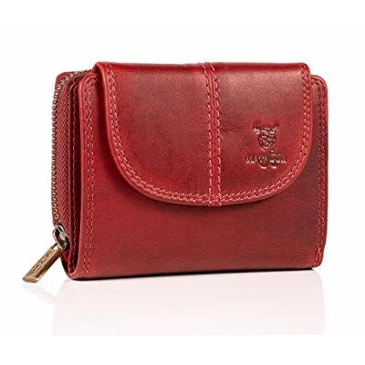 Image of MATADOR Saragossa RFID Blocker Leather Purse Women&#039;s Large with Gift Box Medium Many Compartments