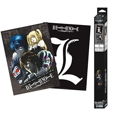 Image of ABYstyle Death Note L &amp; Group 52 x 38&quot; Chibi Poster