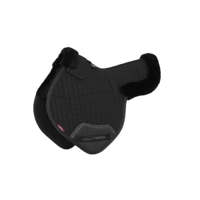 Image of LeMieux Merino+ Half Lined Close Contact Numnah Black/Black Medium