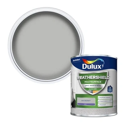 Image of Dulux Weathershield Multi Surface Paint, Chic Shadow, 750 ML