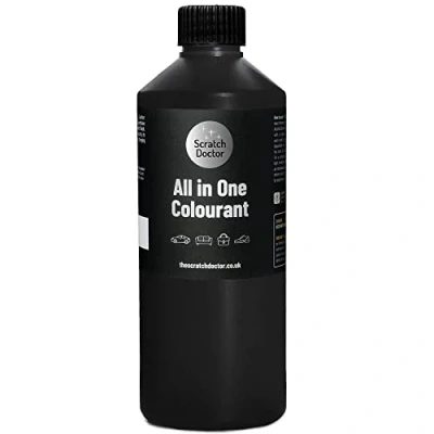 Image of Scratch Doctor All in One Leather Colourant Self Seal Dye Repair Paint for Furniture, Sofas, Car Seats (Black, 500ml)