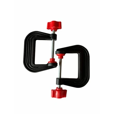 Image of Linic UK Made G Clamps, Pair of 2&quot; (50mm) Clamps (H4042) Free Postage