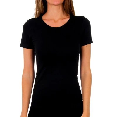 Image of Abanderado Womens Liberty seamless short sleeve t shirt 4589 men Black Size Medium