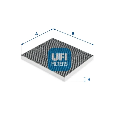 Image of 0897400850 Pollen Filter UFI 54.273.00 Activated Carbon 199mm 220,5mm 20mm TOYOTA: Avensis II Station Wagon, Hatchback