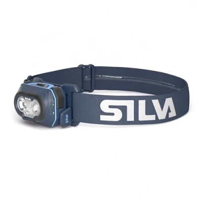 Image of Silva Head Torch Battery Powered Discover 500 Lumen Lamp Runs on 3X AAA (Not Included) 3 Brightness Levels White, Red &amp; Orange LEDs Indicator Outdoor Running
