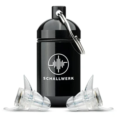 Image of SCHALLWERK ® Invisible+ unobtrusive silicone ear plugs muffle noise &amp; preserve sound quality ideal for everyday life, music, festivals, working, learning