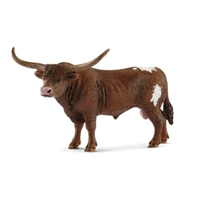 Image of SCHLEICH 13866 Texas Longhorn bull Farm World Toy Figurine for children aged 3 8 Years