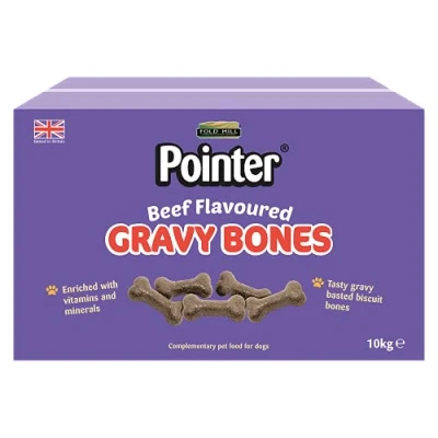 Image of Chewdles Gravy Bones Dog Treats, Beef, 10 kg