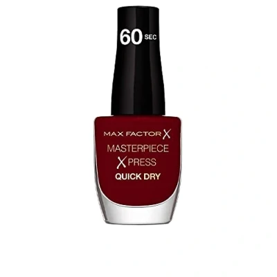 Image of Max Factor Masterpiece Xpress Nail Polish, Mellow Merlot, 8 ml