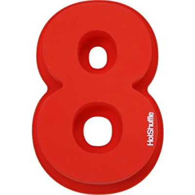 Image of HotShuffle 13 Inch (33cm) XL Silicone Number Cake Tin Mould Baking Birthday Anniversary (Number 8)