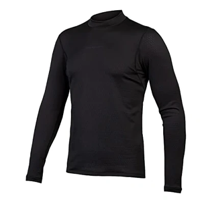 Image of Endura Transloft Long Sleeve Mens Cycling Base Layer Black