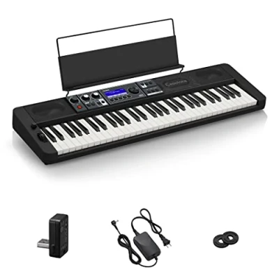 Image of Casio CT S500 Touch Response keyboard with Multi track Recording, Black
