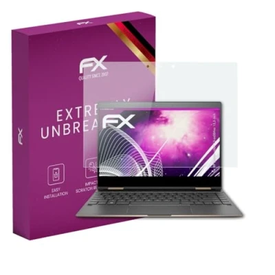 Image of atFoliX plastic Glass Protective Film compatible with HP Spectre x360 13 ae004na 13,3 inch Protector, 9H Hybrid FX Screen Protector of