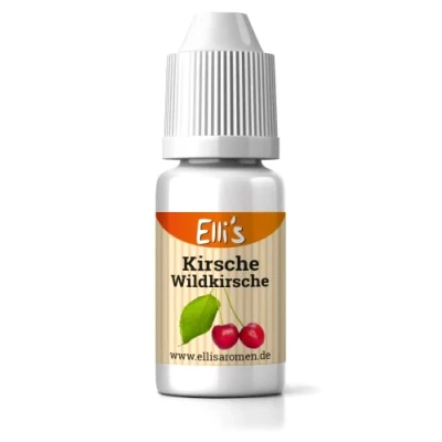Image of Ellis Aromas Cherry (Wild Cherry) Food Flavour for Baking, Cooking &amp; Drinks Drops Calorie Free in Milk, Porridge Yoghurt 10 ml