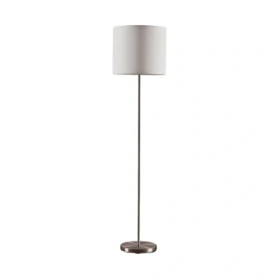 Image of Floor Lamp &#039;Parsa&#039; (Young Lifestyle) in White Made of Textile for e.g. Bedroom (1 Light Source, E27) from Lindby Standard