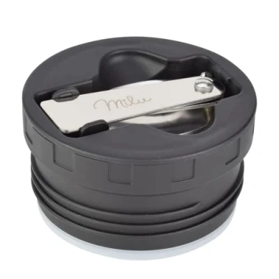 Image of Milu Replacement lid for Thermal Container, 450 ml, 650 800 Part, Colour: Black, Inner Including Seal and Spoon, BPA Free