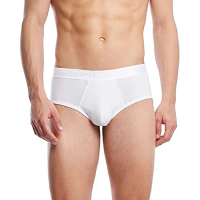Image of 2(X)IST Men&#039;s Pima Cotton Contour Pouch Brief, Pure White, S
