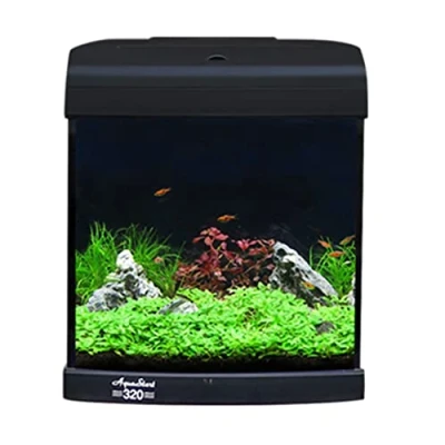 Image of Aqua One 320 AquaStart 28L Glass Aquarium Gloss Black Fish Tank