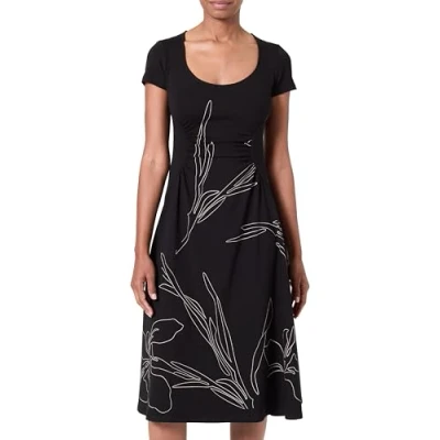 Image of Desigual BUCAREST women&#039;s Long Dress in Black